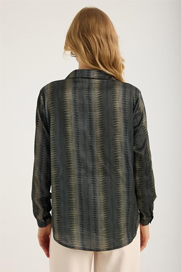 Риза с 5-копчева яка от Python Pattern - 5