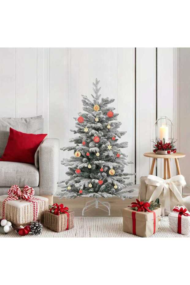 Christmas Bauble Set 40 pcs Gold and Red Plastic