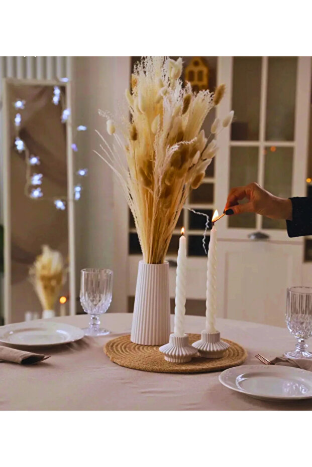 Vazo Mumluk Set 3 Parça - 1