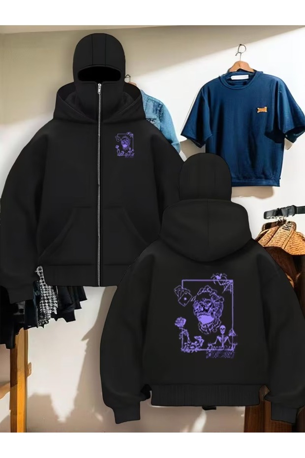 Snow Masked Ninja Hoodie – Unisex Hooded Warm and Comfortable Sweatshirt
