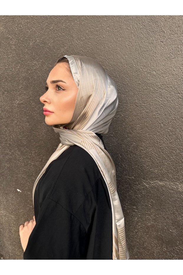 Luxury Voile Silk Shawl Hijab Foulard Scarf Shawl 70 X 180 cm