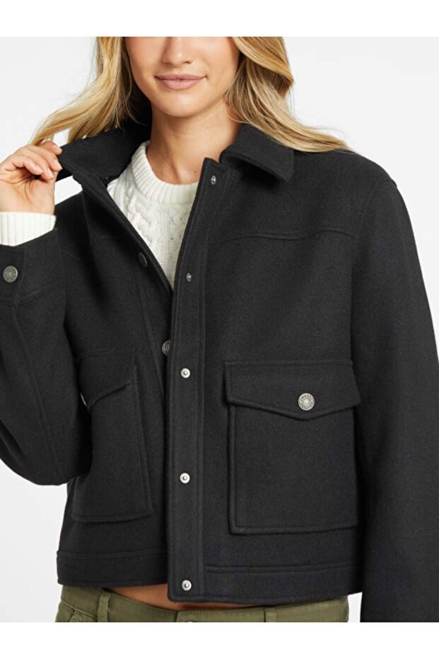 Jeans Women's Wool Blend Jacket
