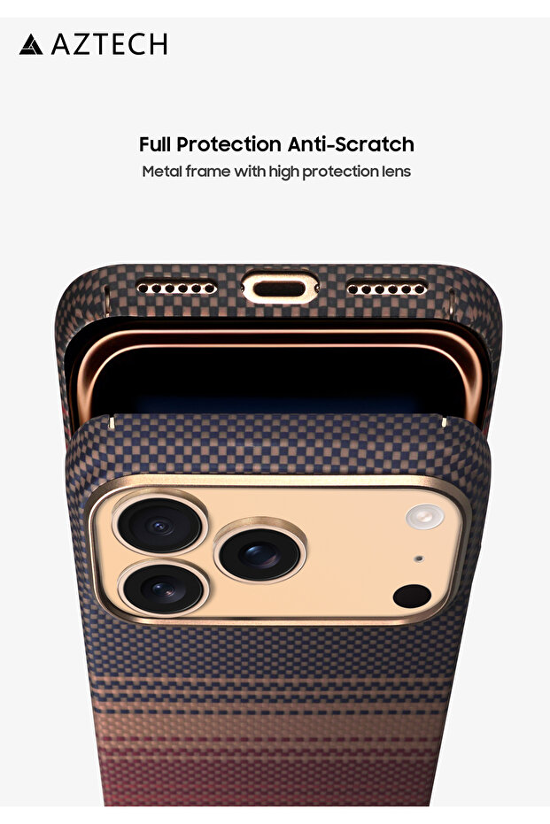 جراب كيفلر فاخر لهاتف آيفون 16 برو ماكس - 3