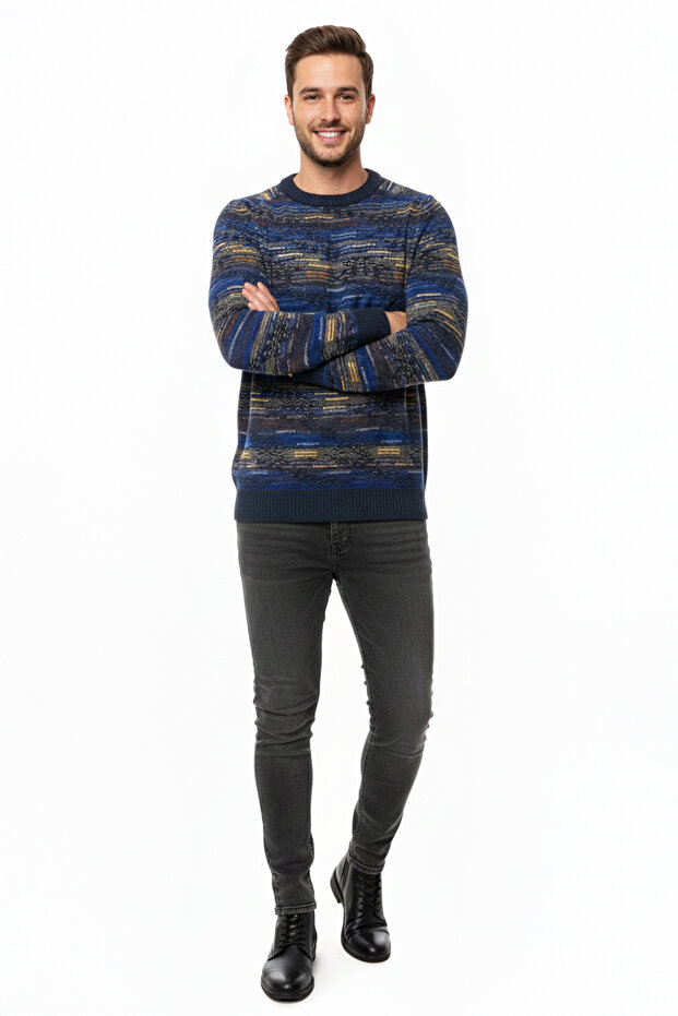 Erkek Bisiklet Yaka Kazak - 2