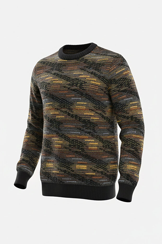 Erkek Bisiklet Yaka Kazak - 4