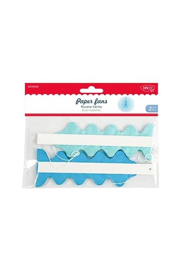 Blue Paper Rosettes - 1