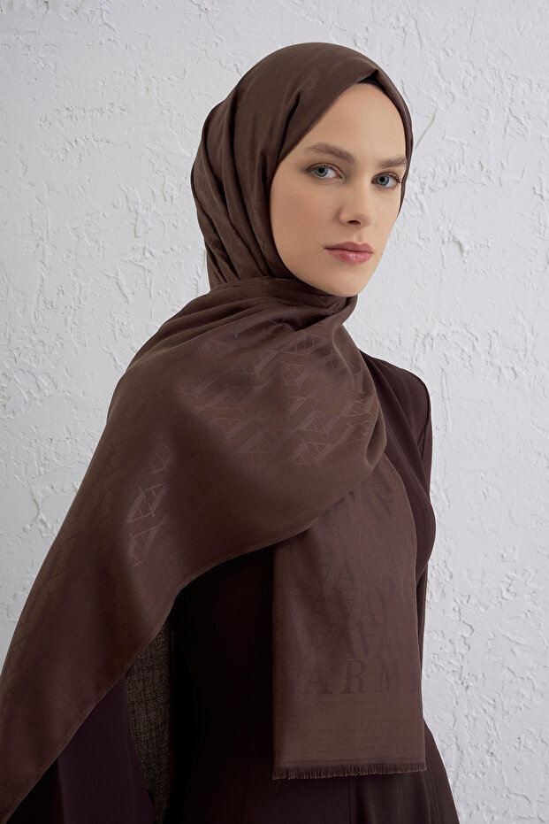 Edition Shawl Logo Pattern 07-Angle Brown - 2