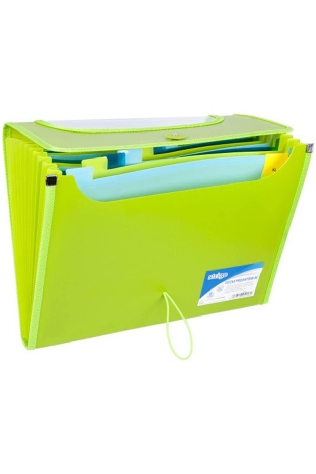 Plastic Expanding Folder A4 12 Compartments Green - 2