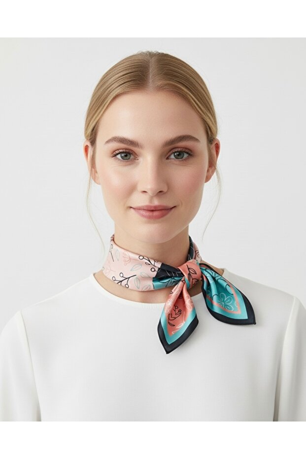 Lara Shawls Çiçek Desen Fular - 1