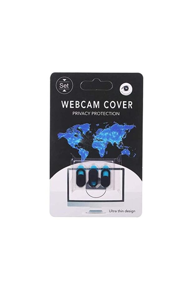 Webcam Ultra Thin Slider Design Privacy Cover with Strong Adhesive - Pack of 3