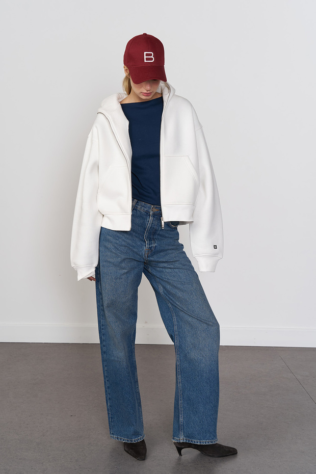 %100 Cotton Kayık Yaka Tshirt - 2