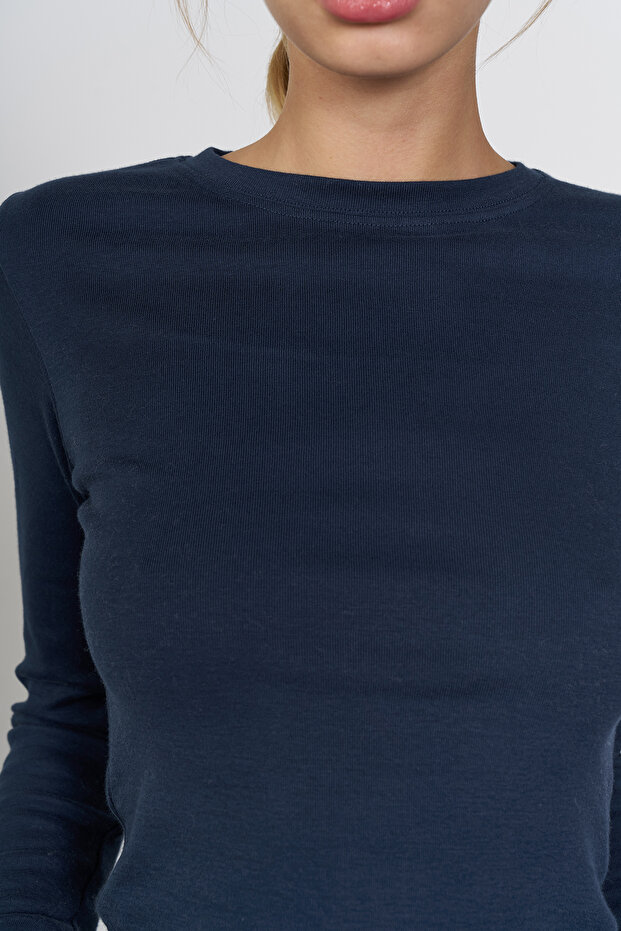 %100 Cotton Uzun Kol Tshırt - 3