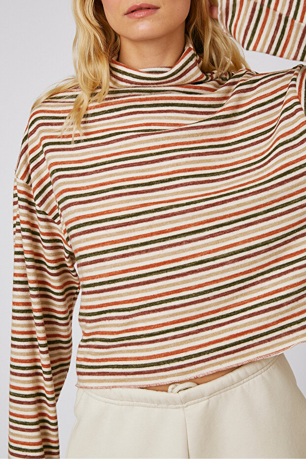 Dik Yaka Oversize Bluz - 3