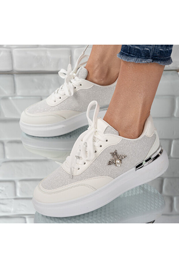 Sneakersi dama din material textil Augusta - 1