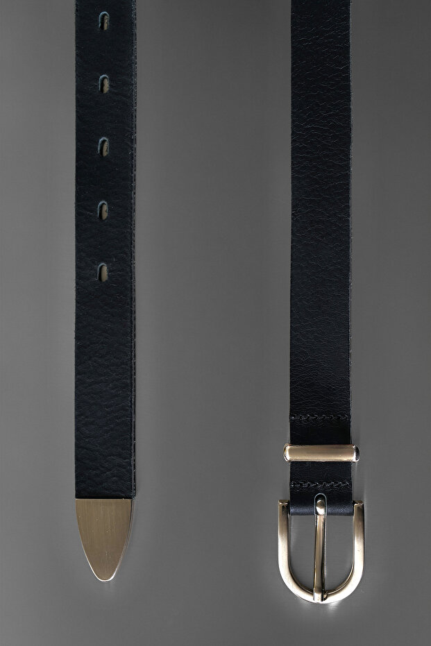 Ince Kovboy %100 Deri Kemer - 2