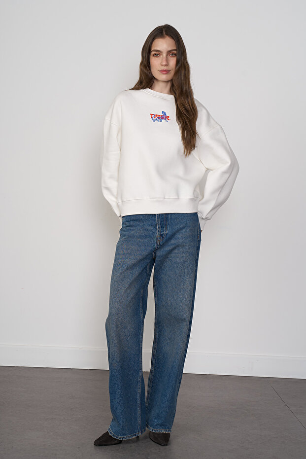 Tiger Baskılı Sweatshirt - 2