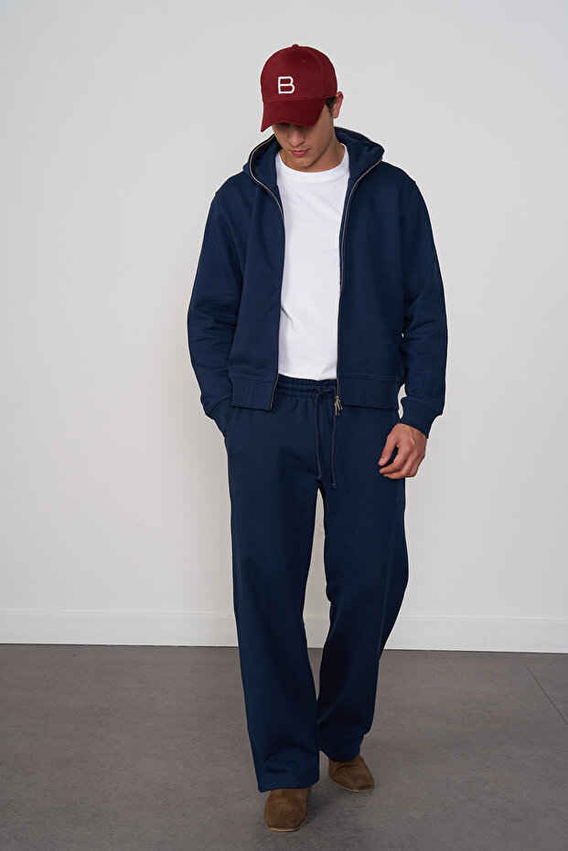 %100 Cotton Regular Fit Jogging Pantolon - 2