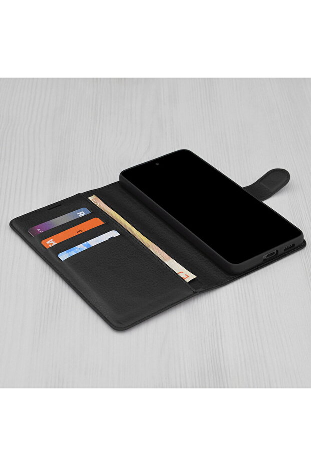 Google Pixel 9a Case - Leather Folio - Black - 3