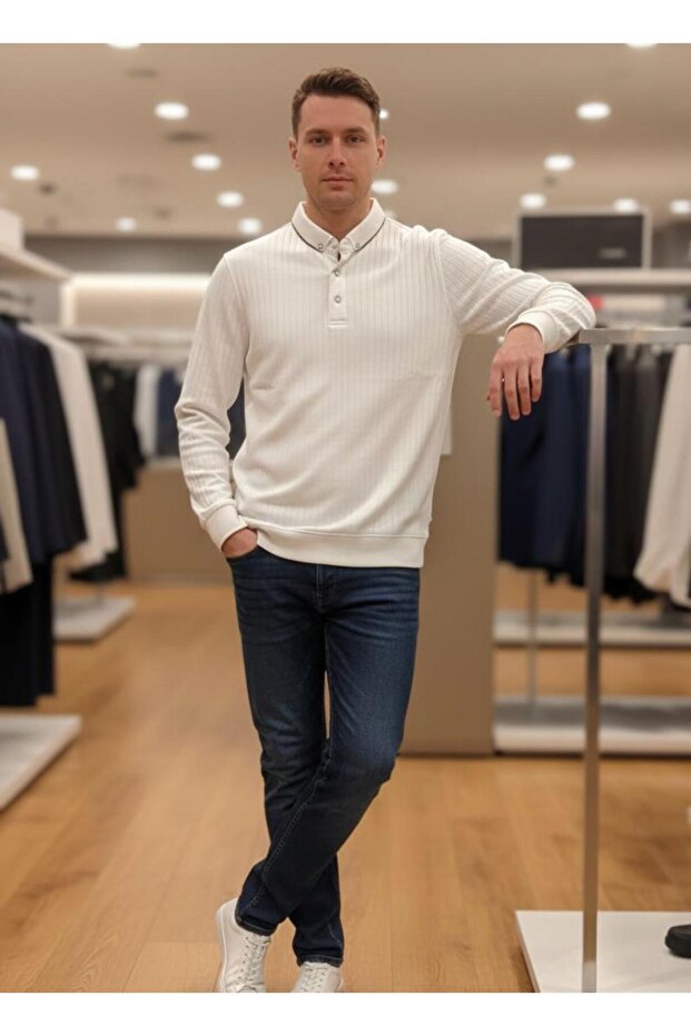 737 قميص بولو أبيض - 1