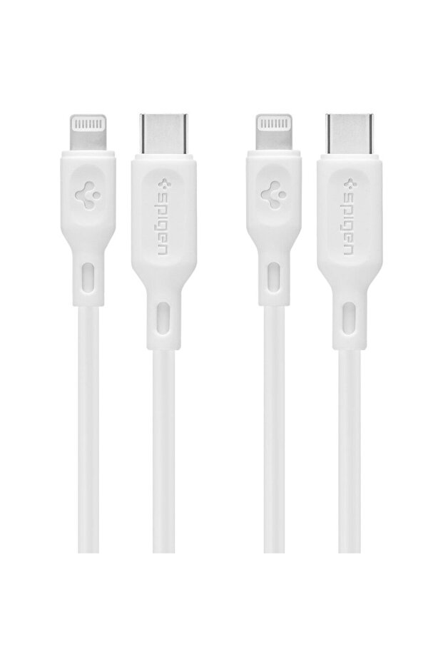 Cablu USB‑C la Lightning DuraSync (set 2) – alb - 2