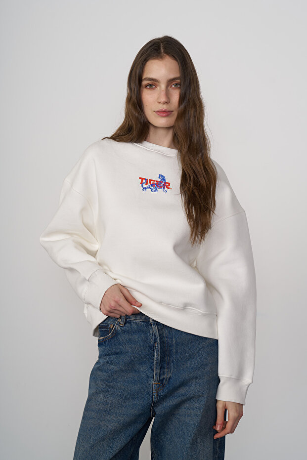 Tiger Baskılı Sweatshirt - 3