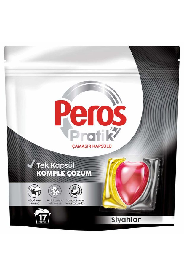 Pratik Matik Laundry Detergent Capsule - Tablet 17 Pieces Black-