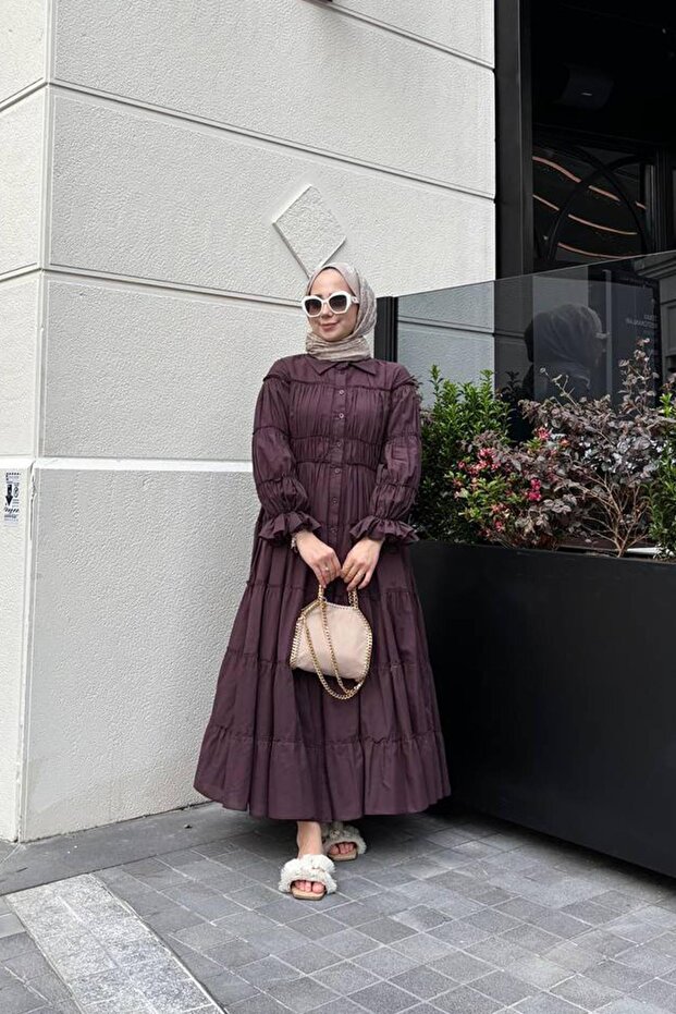 PAMUKLU BÜZGÜ KAT ELBİSE - 2