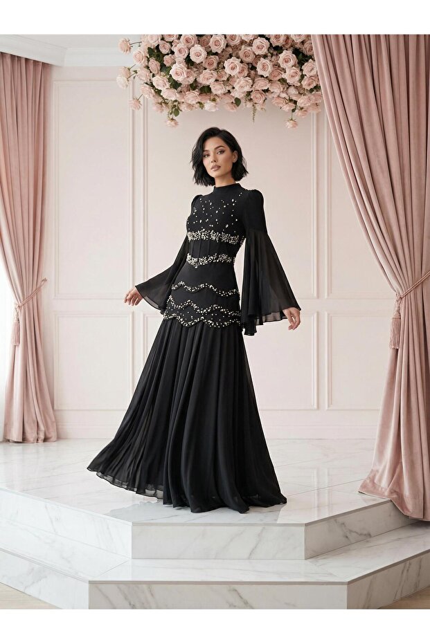 Fiona Abiye Siyah - 2