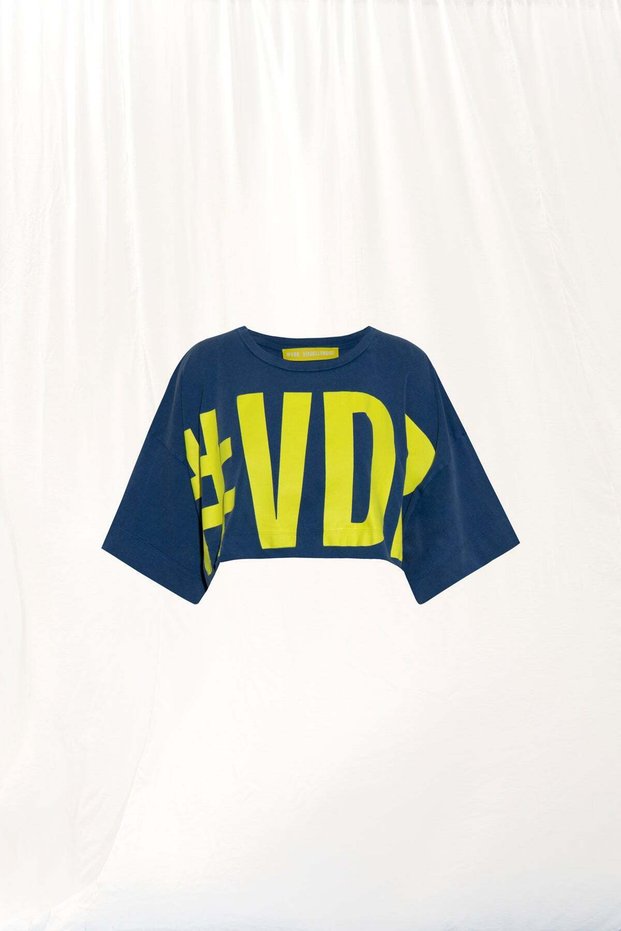 Blue Super Crop T-Shirt 17361