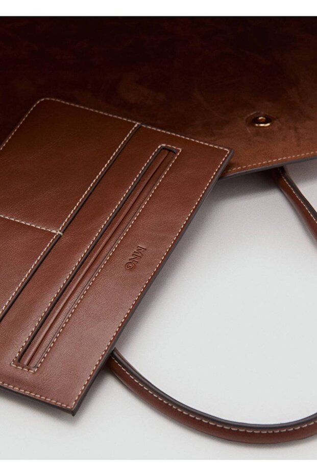 Çift saplı shopper çanta - 6