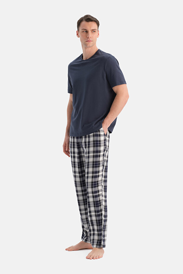 Multicolor Ekoseli Dokuma Pantolon - 4