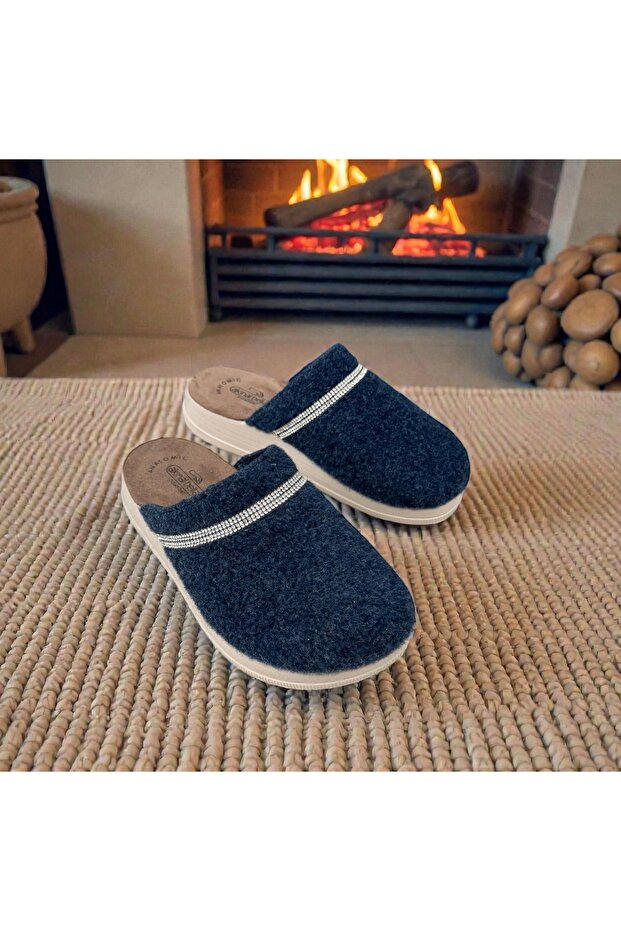 Women's Non-Slip Orthopedic Sole Plush Home Slippers