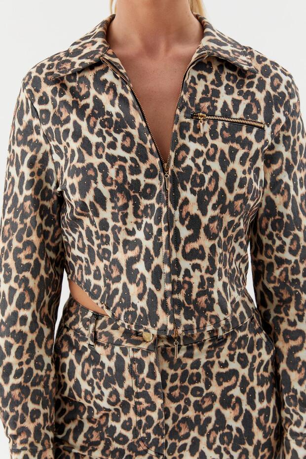 Leopard Printed Stone Set - 2