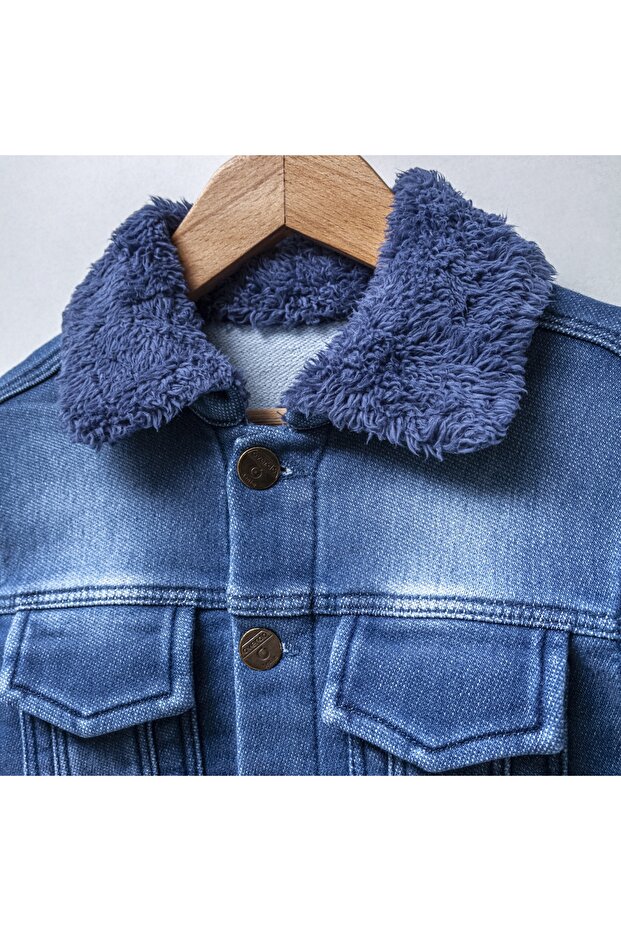 Baskılı Kot Ceket - 3