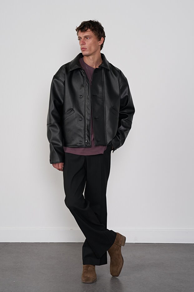 Vintage Deri Ceket - 1