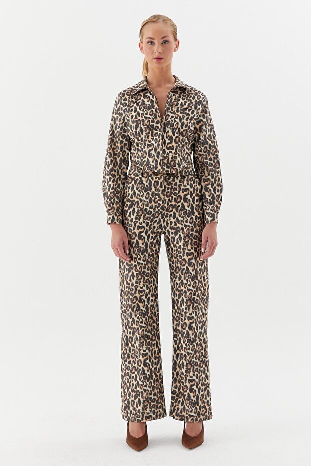 Leopard Printed Stone Set - 4