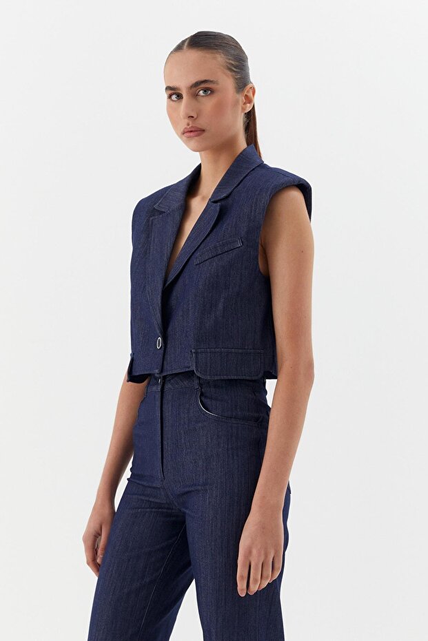 Denim Vest Indigo
