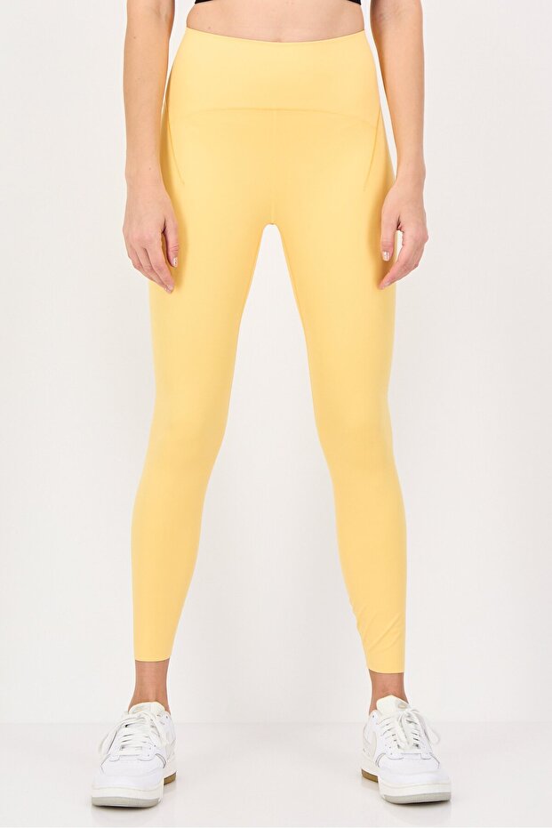 Women Sportswear Fit Training Leggings, Mustard