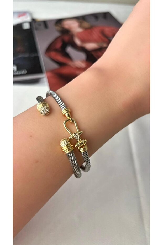 Diva Charm Çelik Kadın Şık Bileklik - 4