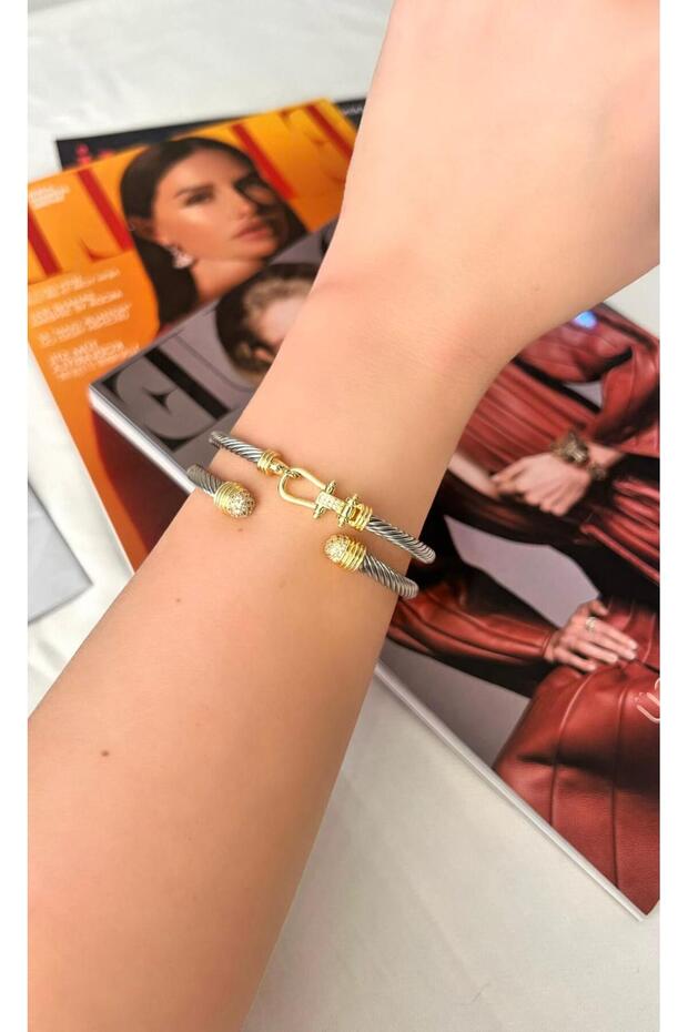 Diva Charm Çelik Kadın Şık Bileklik - 5