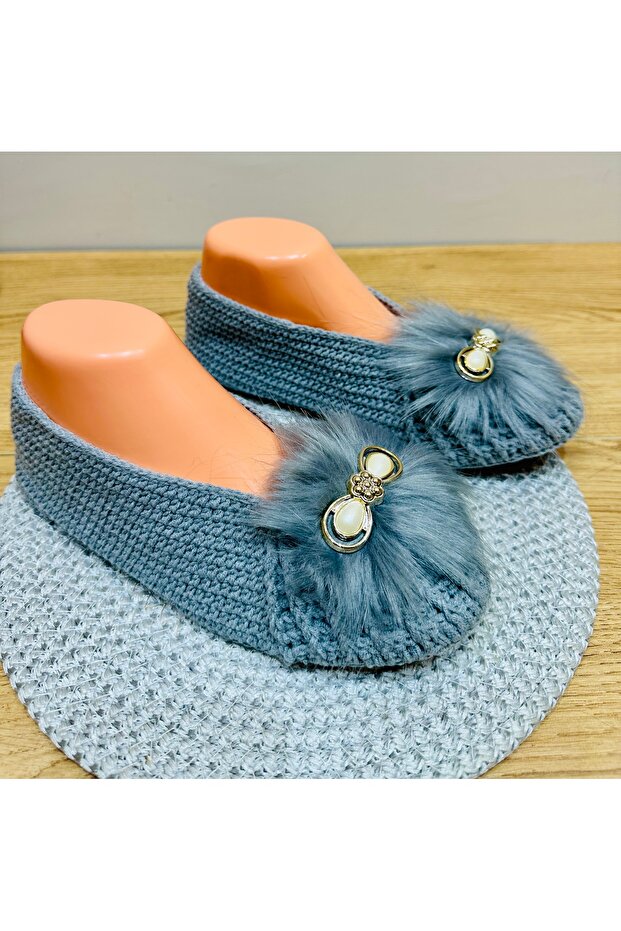 EL ÖRGÜSÜ KEÇE TABANLI PATİK - 3