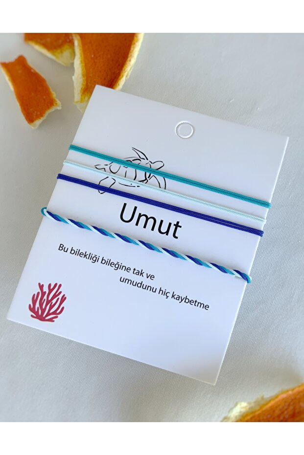 Unisex Basic Mavi Umut Bilekliği - 1