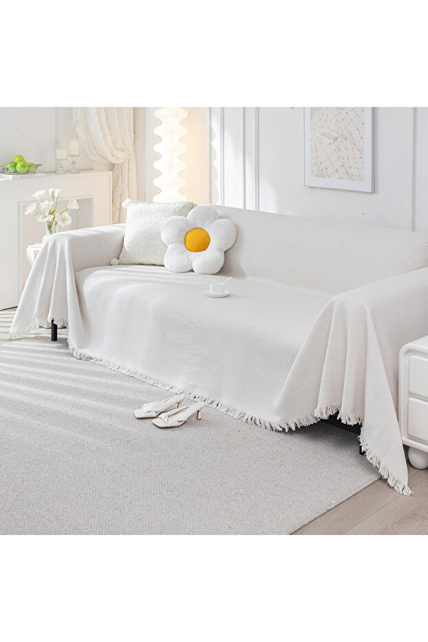 Sofa cover, simple and stylish, dustproof, stainproof, and cat scratchproof.