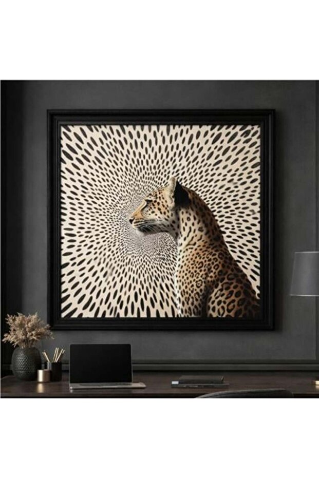 لوحة جدارية بنقشة جلد النمر - 1