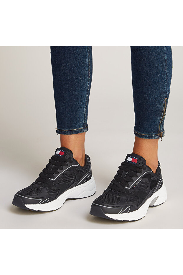 Kadın Siyah Sneaker - 6