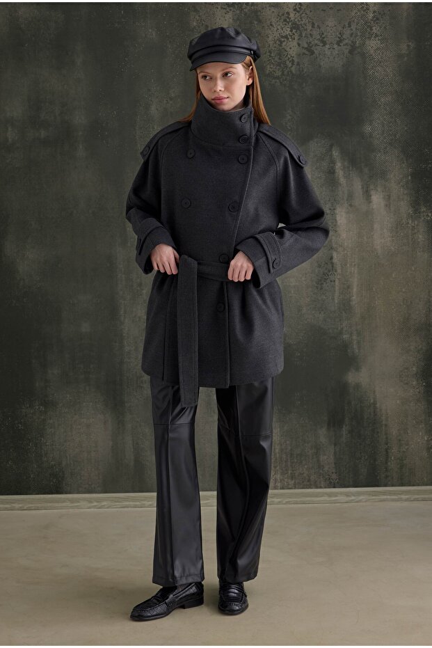 Dik Yaka Kaban Antrasit - 2