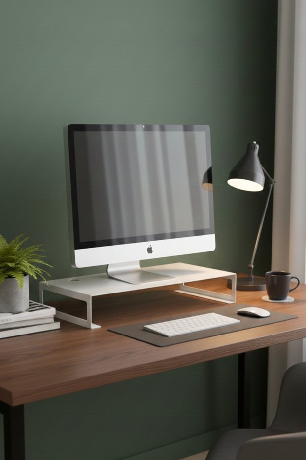 Metal Monitor Riser Stand Desktop Organizer Laptop Stand 50X25 cm