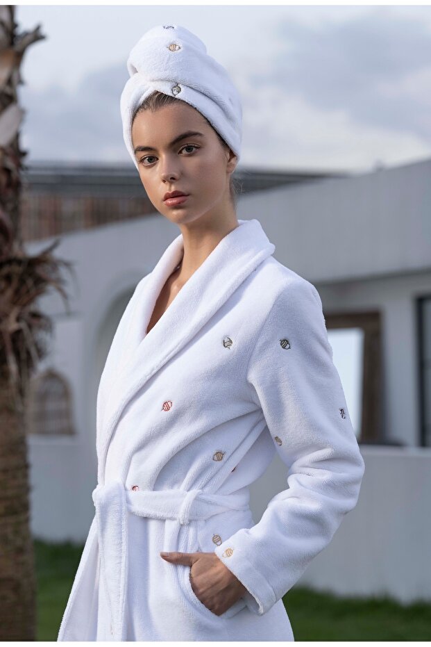 "Chêne" Women's Boneli Bathrobe / Dressing Gown Set