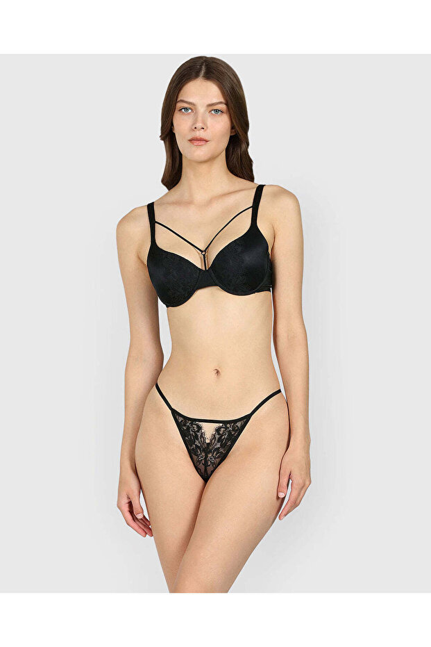 حمالة صدر شفافة بتغطية كاملة وبطانة خفيفة - 4