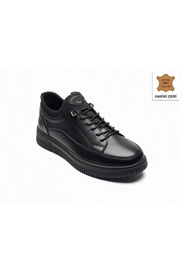 Gepetto 501 Black Men's Daily Leather Comfort Casual Shoes
